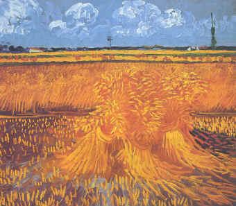 Vincent Van Gogh Wheatfields With Cypress at Arles oil painting picture